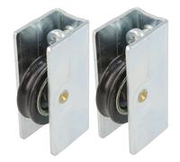 Amig - Rodamiento Ventana Corredera | Juego de 2 unidades | Tamaño 41 x 20 mm | Carcasa Metálica Con Tornillo y Rodamiento de Bolas | Diseñado para Ventanas Deslizantes | Acero Bicromatado