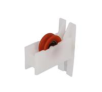 Amig - Rodamiento Ventana Corredera - Juego de 2 unidades - Tamaño 35 x 39 mm - Carcasa de Nylon Con Rodamientos de Bolas - Diseñado para Ventanas Deslizantes - Color Blanco - Mod. COR03