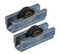 Amig - Rodamiento Ventana Corredera - Juego de 2 unidades - Tamaño 40 x 12 mm - Carcasa Metálica y Rodamiento de Bolas - Diseñado para Ventanas Deslizantes - Aluminio - Mod. COR20