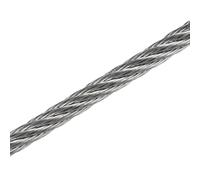 Amig - Rollo de Cable de Acero Galvanizado Mod.30127 Ideal para la Construcción de Vallas y Cercas, o Corrales para Animales | Cordón Trenzado Apto para Paquetería y Manualidades | Ø 2 mm x 15 m