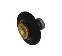 Amig - Set de 2 Rodamientos de mampara Mod. MMP01 - Ø16 mm - Poliamida - Negro - Rodamiento frontal y tornillo M3x6 - Para Puerta Corredera de Duchas de Baños