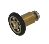 Amig - Set de 2 Rodamientos de mampara Mod. MMP04 - Ø20/12 mm - Poliamida - Negro - Rodamiento frontal, casquillo y tornillo inox - Para Puerta Corredera de Duchas de Baños