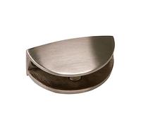 Amig - Soporte Clip Para Balda - Apertura Máxima de 10 mm - Juego de 2 Piezas - Para Colocar Estantes y Estanterías en Paredes, Armarios o Muebles - Zamak Plateado