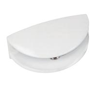 Amig - Soporte Clip Para Balda - Apertura Máxima de 10 mm - Juego de 2 Piezas - Para Colocar Estantes y Estanterías en Paredes, Armarios o Muebles - Zamak Blanco