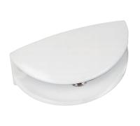 Amig - Soporte Clip Para Balda - Apertura Máxima de 6 mm - Juego de 2 Piezas - Para Colocar Estantes y Estanterías en Paredes, Armarios o Muebles - Zamak Blanco