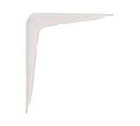 Amig - Soporte para Estantería de Pared - Escuadra en Acero - 150X125 mm - Color Blanco - Resistente hasta 35 Kg - Ángulo para Estantes - Soporte para Baldas - Fácil de Instalar