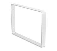 Amig - Soporte Rectangular para Estantes Industriales - 211 x 311 x 30 mm - Acero Blanco - Soporte Estantería Pared - Diseño Funcional y Resistente - Ideal para Estanterías de Pared