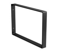 Amig - Soporte Rectangular para Estantes Industriales - 211 x 311 x 30 mm - Acero Negro Mate - Soporte Estantería Pared - Diseño Funcional y Resistente - Ideal para Estanterías de Pared