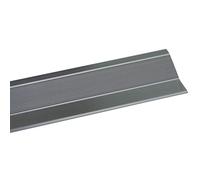 Amig - Tapajuntas para Suelo - 2000 mm x 40 mm - Tira de Transición en Escalón y Adhesivo - Cubrecantos Embellecedor para Uniones de Madera, Parquet, Tarima, Mármol y Azulejo - Aluminio Plateado