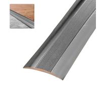 Amig tapajuntas Modelo 3| Adhesivo | Perfil de unión para suelos | Tira de transición |Color Plata | Medidas 820 mm x 4mm x 0,5mm