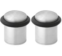 Amig - Tope de acero inoxidable 18/8 para puertas de paso, Incluye accesorios de fijación -Bloqueadores de Puerta - Evita golpes y Protege la Pared (Paquete de 2)