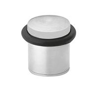 Amig, Tope de Acero inoxidable con Goma Para puertas de Paso, Incluye accesorios de fijación, Bloqueadores de Puerta, Evita golpes y Protege la Pared, Inox, Ø20 x 30 mm