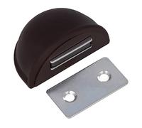 Amig - Tope Magnético para Puertas de Paso - Diámetro 48 x 25 mm - Modelo 403 - Plástico - Marrón - Fijación en el Suelo - Protección para tus Puertas, Ventanas y Muebles