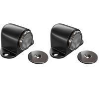 Amig - Tope Magnético para Puertas - Retenedor con Potente Imán - Fácil Instalación en Suelo - Incluye Tornillería - Negro - 44 x 40 mm - Zamak (Paquete de 2)