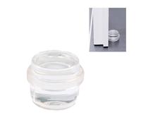 amig Tope o Retenedor de Suelo Adhesivo Circular Decorativo Transparente con Banda de Goma Antideslizante, Para Puertas de Paso, Protege de Golpes las Paredes y Muebles - Diámetro Ø30 x 30 mm