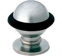 Amig - Tope para Puertas - Ø22 x 31 mm - Fijación al Suelo Mediante Tornillo Invisible - Retenedor Clásico contra Golpes, Rozaduras y Portazos - Acero Inoxidable 18/8 Plateado Mate