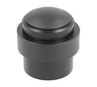 Amig - Tope para Puertas de Paso - Diámetro 30 x 36 mm - Modelo 205 - Aluminio con Acabado en Negro Mate - Canto Redondo - Incluye Tirafondos + Tacos para su Instalación