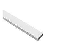 Amig - Tubo rectangular 40x20-2,5m aluminio blanco