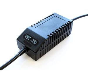 Amiga 500 PSU OLED Digital Black EU - Cargador de repuesto para Amiga 500 (conector europeo)