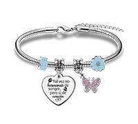 Amiga Pulseras Graduación Apreciar Regalos Mujeres Buena Amiga Ir A La Universidad Recuerdo Cumpleaños Navidad Distancia Acompañar Regreso Ajoyería Tal Vez No Hermanas De Sangre Pero Sí De Corazón