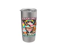 Amígdalas Fuera Healing Crew Design Tough Girls Tiny Amígdalas Vaso térmico de acero inoxidable de doble pared