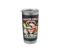 Amígdalas Fuera Healing Crew Design Tough Girls Tiny Amígdalas Vaso térmico de acero inoxidable de doble pared