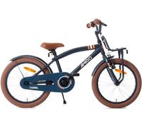 AMIGO 2Cool - Bicicleta infantil para niños de 18 pulgadas, con freno de contrapedal y freno en V, a partir de 5 - 7 años, color azul
