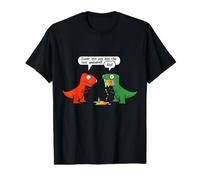 Amigo Did You Eat The Last Unicorn Funny Dinosaur Camiseta gráfica económica, Hombre, Negro, M