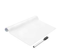 AMIGO Film de Borrado en Seco para Pizarras Blancas, Rollo Autoadhesivo para Pizarras Blancas, Vinilo de pared Reutilizable y Extraíble para Oficina, Aula, Hogar 90x200cm