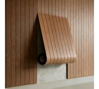 AMIGO Paneles acústicos de chapa de madera autoadhesivos, 1,2 m² - 1 pieza 300 x 40 x 0,5 cm Paneles de pared 3D con aspecto madera, sala de estar, oficina, color roble