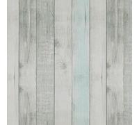 AMIGO Papel de Contacto Autoadhesivo Tablillas de Madera Rústica Azul - Decorativo Impermeable para Gabinetes de Cocina, Cajones, Mesas, Armarios o Paredes 44.5x500cm