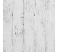 AMIGO Papel de Contacto con Vetas de Madera en Blanco y Gris,Papel Pintado Decorativo Autoadhesivo y Removible,Lámina Retro de Madera Para Decoración de Interiores 44x600cm