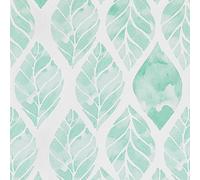 AMIGO Papel Pintado Autoadhesivo de Hojas Verdes de Estilo Bohemio Moderno para Dormitorio, Cuarto de baño 44x300cm