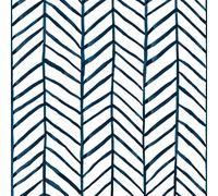 AMIGO Papel Pintado Autoadhesivo en Espiga azul y Blanco para salón, Dormitorio, Material vinílico Impermeable y fácil de limpiar 44x500cm