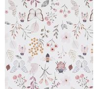 AMIGO Papel Pintado Autoadhesivo Rosa con Flores y Mariposas para Cuartos de baño, Salones y Dormitorios 44x300cm