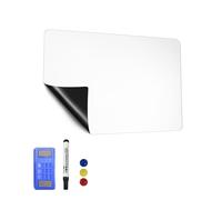 AMIGO Rollo de Pizarra Blanca Magnética, 90 x 120 cm, Papel Pizarra Adhesiva para Pared, Whiteboard adecuado para Escuela, Familia y Oficina, con Rotuladores, Borrador e Imanes