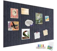 AMIGO Tablón de anuncios Autoadhesivo 60 x 40 cm, tablero de anuncios decorativo de fieltro,tablero de corcho plegable,pizarra de fotos,tablero de notas, tablero de visión para oficina,hogar
