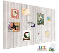 AMIGO Tablón de anuncios Autoadhesivo 60 x 80 cm, tablero de anuncios decorativo de fieltro,tablero de corcho plegable,pizarra de fotos,tablero de notas, tablero de visión para oficina,hogar