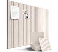 AMIGO Tablón de anuncios de corcho grande para pared, 120 x 90 cm, de fieltro con una gran caja de chinchetas, con accesorios de montaje y nano-cinta adhesiva, tablón decorativo para oficina, escuela