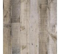 AMIGO Tablones de Madera Autoadhesivo Papel Pintado Marrón y Gris Impermeable Pegatina Pared Extraíble Pelar y Pegar Papel de Contacto Revestimiento de Pared para Cocina Puerta Mesa 44.5x500cm