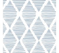 AMIGO Vinilo Autoadhesivo Moderno Estilo Bohemio, Papel Pintado con Diseño Geométrico en Azul, Papel Pintado de Vinilo Removible, Adecuado para Dormitorios, baños y más 44x300cm