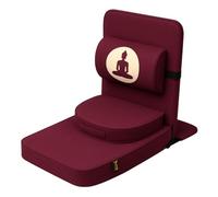Amigos de meditación relajante Buda la meditación silla con respaldo extra rectangular apoyo, Granate