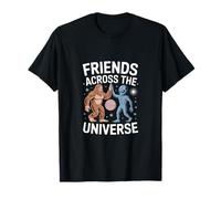 Amigos de todo el universo - Humor alienígena y Bigfoot Camiseta