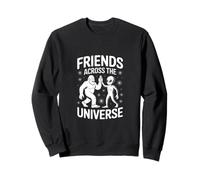 Amigos de todo el universo - Humor alienígena y Bigfoot Sudadera