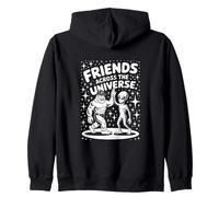 Amigos de todo el universo - Humor alienígena y Bigfoot Sudadera con Capucha