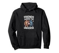 Amigos de todo el universo - Humor alienígena y Bigfoot Sudadera con Capucha