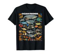 Amigos del océano: increíble vida marina para niños de pequeño a gigante Camiseta