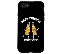 Amigos divertidos de la cerveza para siempre, Amante de la cerveza, Compañero de beber BFF Carcasa para iPhone SE (2020) / 7 / 8