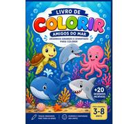 Amigos do Mar: Livro de Colorir (Amigos Animais: Livros de Colorir)