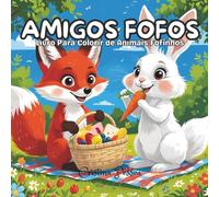 Amigos Fofos: Livro Para Colorir de Animais Fofinhos